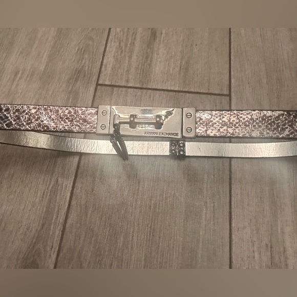 Armani Exchange Silver Gray  Belt - Picture 4 of 7
